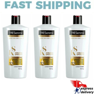 3X Tresemme Keratin Smooth Conditioner with Marula Oil, Pro Collection 700ML