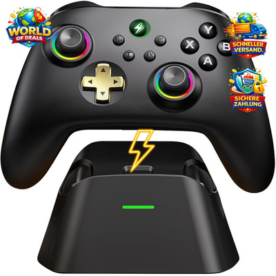 PC Controller Wireless mit Hall-Effect Joysticks 1000Hz Ergonomisch für PC