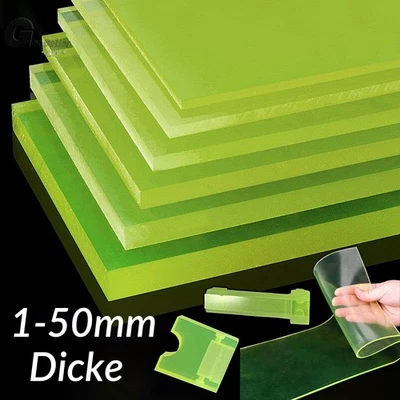 PU Polyurethan Platte Gummiblock Platte Elastomer Quadrat Stärke 1 mm - 50 mm - Bild 1 von 4