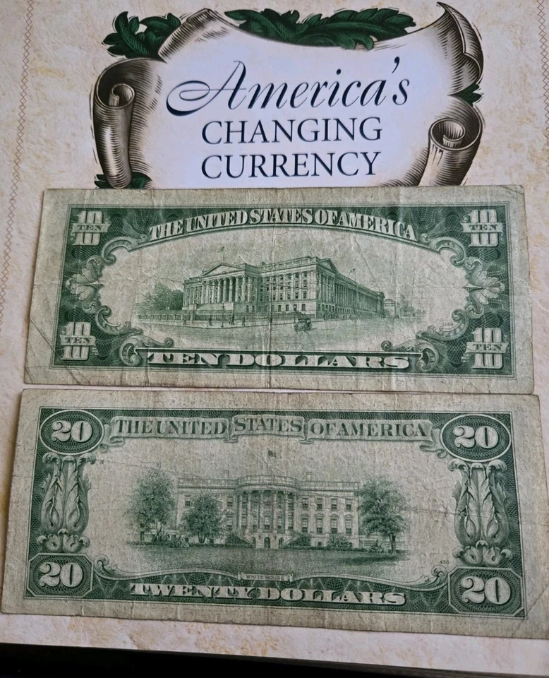 Series Of 1934 C $10 And $20 Circulated Banknotes  - Image 2 of 4
