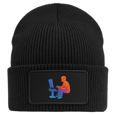 Beanie mit Patch Gaming bunte Silhouette Geschenkidee Gaming Geschenk Präsent Mi