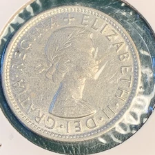 Australia 1954 Florin Silver Coin