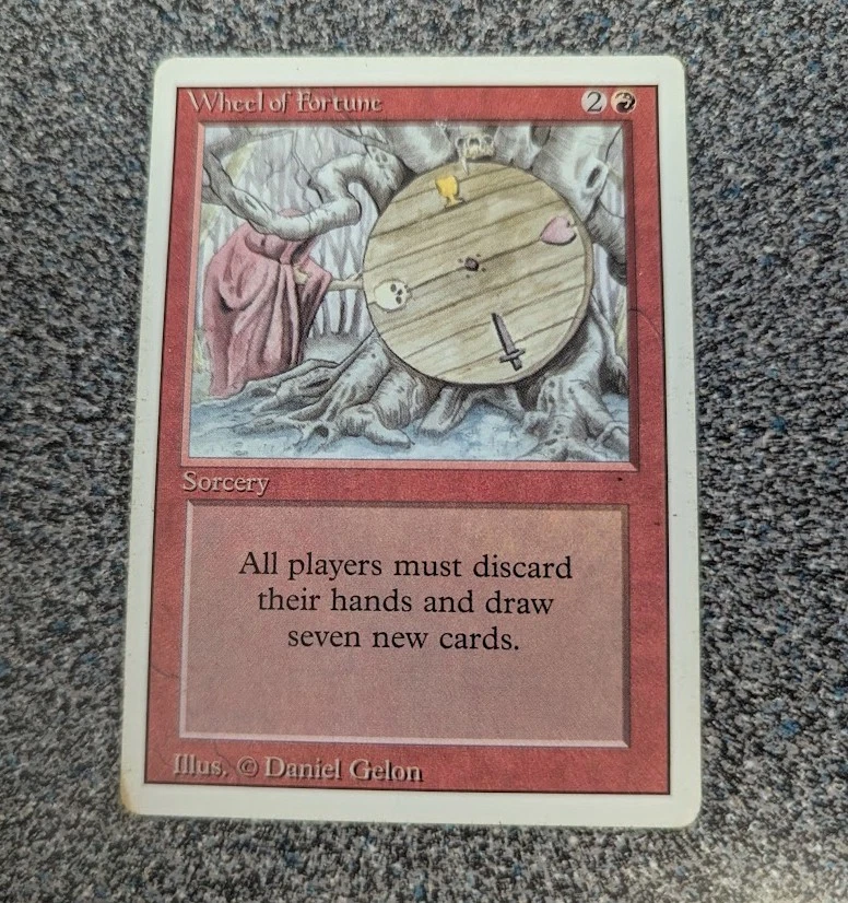 Wheel Of Fortune In Individual Magic: The Gathering Cards for sale