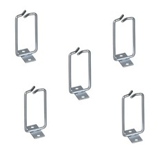 5x Kabelführungsbügel Rangierbügel 1HE 40x80mm Montage seitlich an 19"-Streben