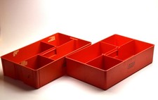 LEGO  2 x Sortierkasten Sortierbox rot Storag...
