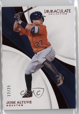 2017 Panini Immaculate Red 12/25 Jose Altuve #59 k4s