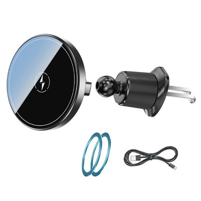 15W Wireless Charging Fast Car Charging Phone Holder Air Vent Car Phone Mount
