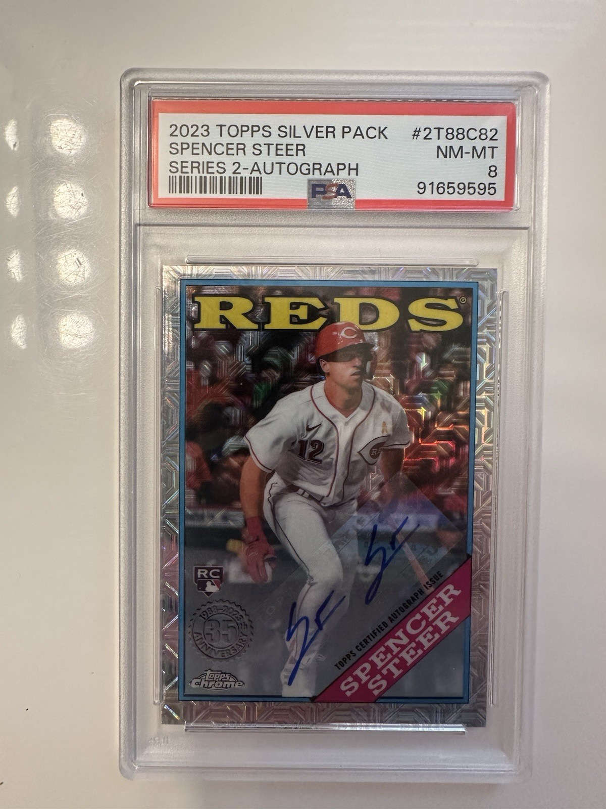 2023 Topps Series 2 - Silver Pack Mojo Spencer Steer #2T88C-82 Autographs /299