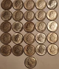 26 Silver Roosevelt Dimes 90% Pre-1964 + 1994-S Silver Proof Lot ~1.88 ASW