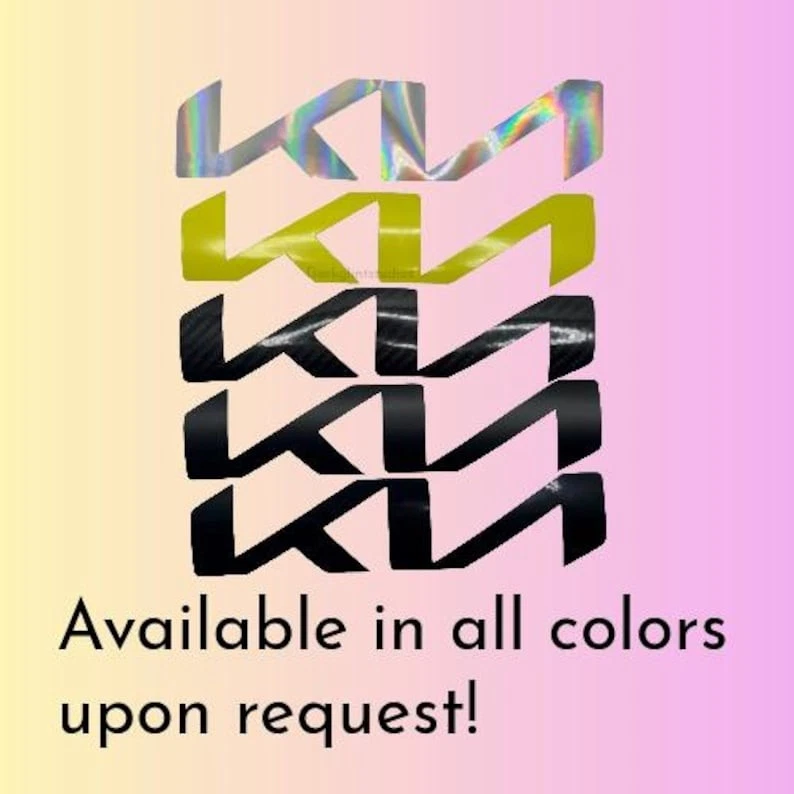 Calcomanía de vinilo superpuesta emblema Kia K5 2022-2025 para LXS GT GT-Line LX personalizada Foto 4 de 4