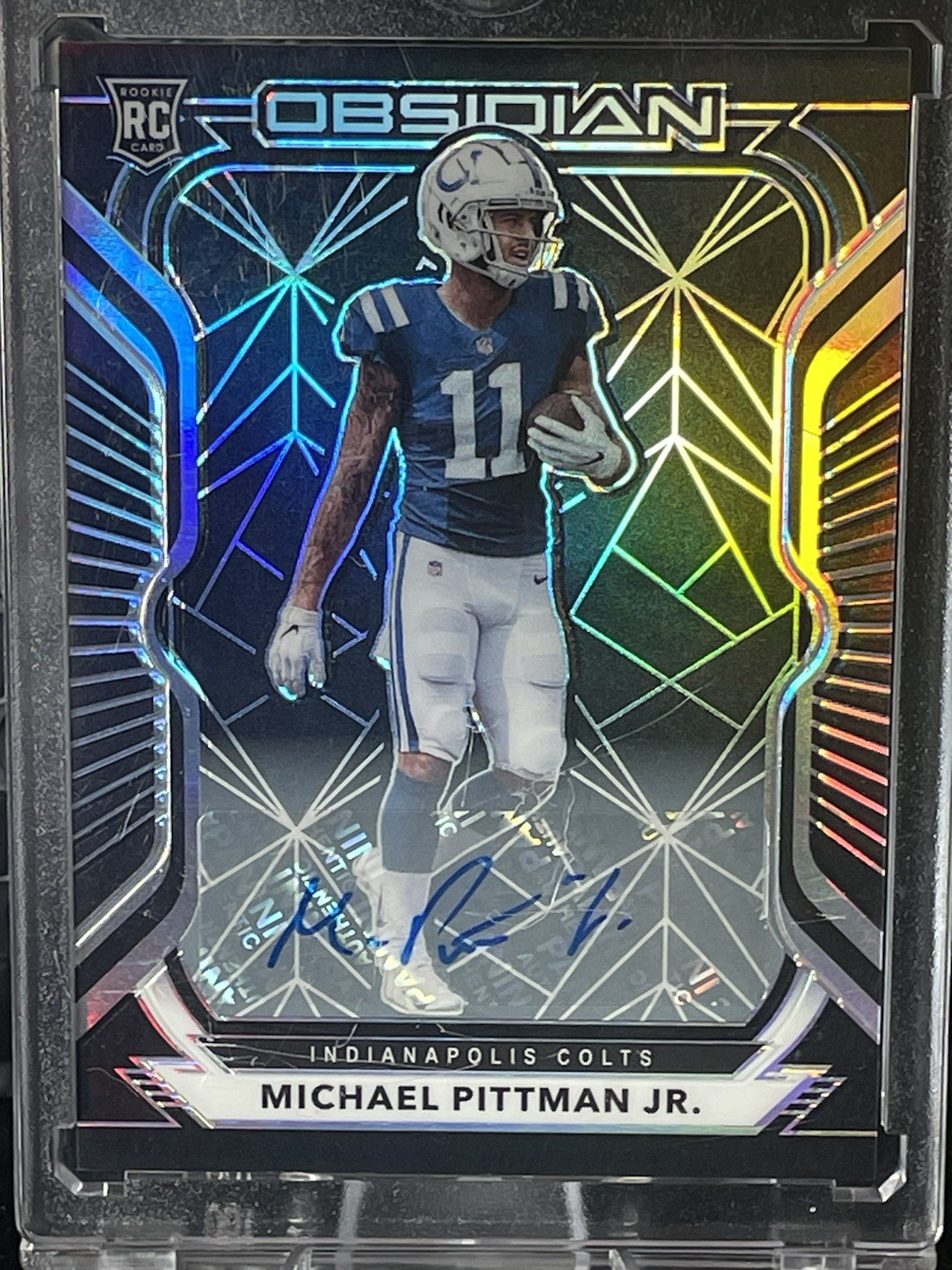 2020 Panini Obsidian - Rookies Michael Pittman Jr. #114 Autographs /150 (AU, RC)