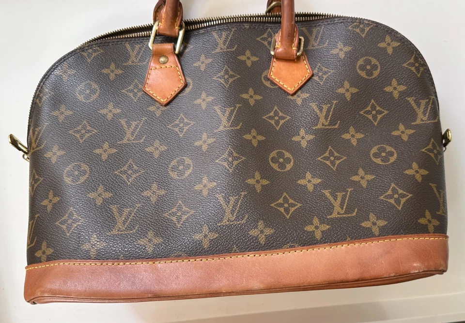 Louis Vuitton Alma Shoulder Bag PM Brown Canvas/Leather - Image 2 of 4