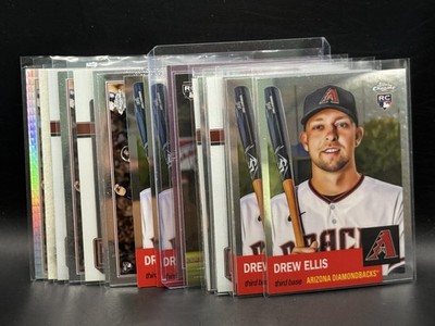 DREW ELLIS (ARIZONA) - Topps, RC, Inserts, Refractor, Optic - 20 card lot