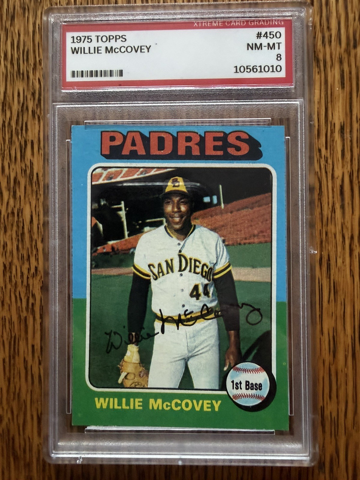 1975 Topps - Willie McCovey #450, PSA 8