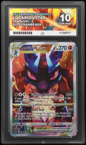 Lucario VSTAR graded ACE 10 for sale on eBay