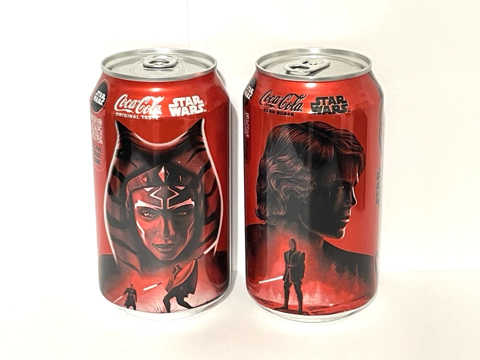 Банки Star Wars Coca Cola Anakin Ashoka Maul Palpatine Clone Wars Rivals ограниченное издание - Изображение 3 из 4