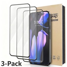 3 Pack Tempered Glass Full Screen Protector For Google Pixel 9 Pro XL/9 Pro/9