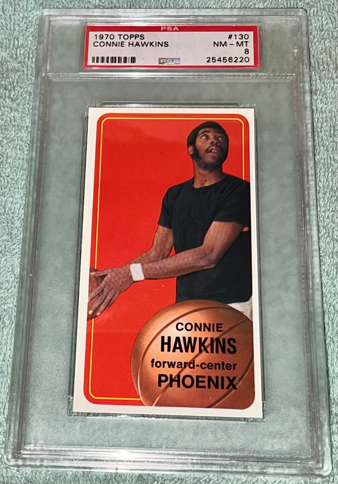 1970 Topps Connie Hawkins #130 *** PSA-8 (NM-MT) *** “Great Color & Eye Appeal!”