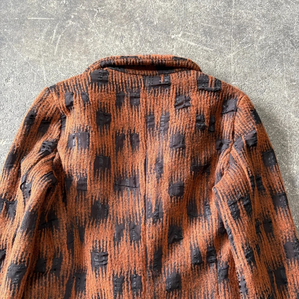 New Anthropologie Keris Knit Blazer Jacket Womens S Brown Orange Current Air - Image 4 of 4