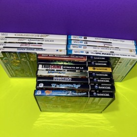 Nintendo Gamecube Wii & Wii U Game Lot Mega Man Nes Remix Super Mario Galaxy