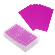 0.21mm Metal Business Cards, 100 Pack Name Card Laser Engraving, Purple