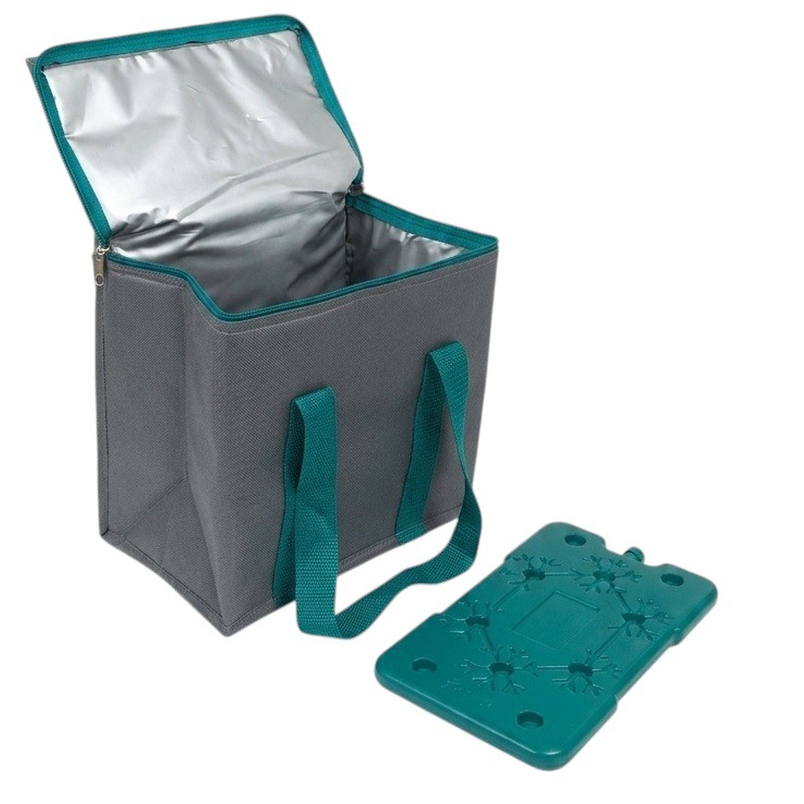 10L Insulated Lunch Bag With 400ml Ice Freezer Block Picnic Drink Snack Cool Bag