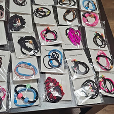 93 Piece Fashion Jewelry Multicolor Beaded Hair Tie, Women  s, For All Hair Types