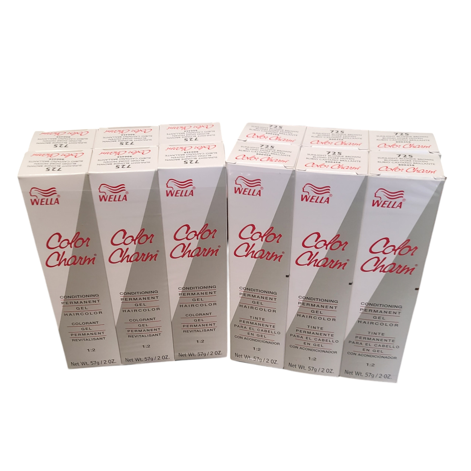 Charm Permanent Gel Hair Color 725 Sunlight Blonde Brown 2oz