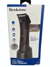 Brookstone Wet Dry Cordless Full Body Hair Trimmer Compact Groomer New