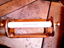 Czech & Speake Edwardian Toilet Roll Holder. Duragold. ( Gold Plated )