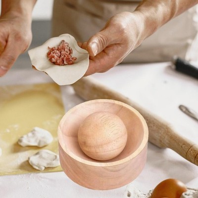 Knödel Haut Maker Gebäck Presser Geschenk Manuell Zuhause Holz Knödel Presse Werkzeug