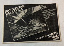 1980 KBHK tv ad ~ The Living Legend BATTLESTAR GALACTICA