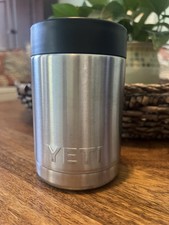 YETI Rambler 12 oz Colster Can Insulator 1st Gen Stainless Steel Cooler Koozie