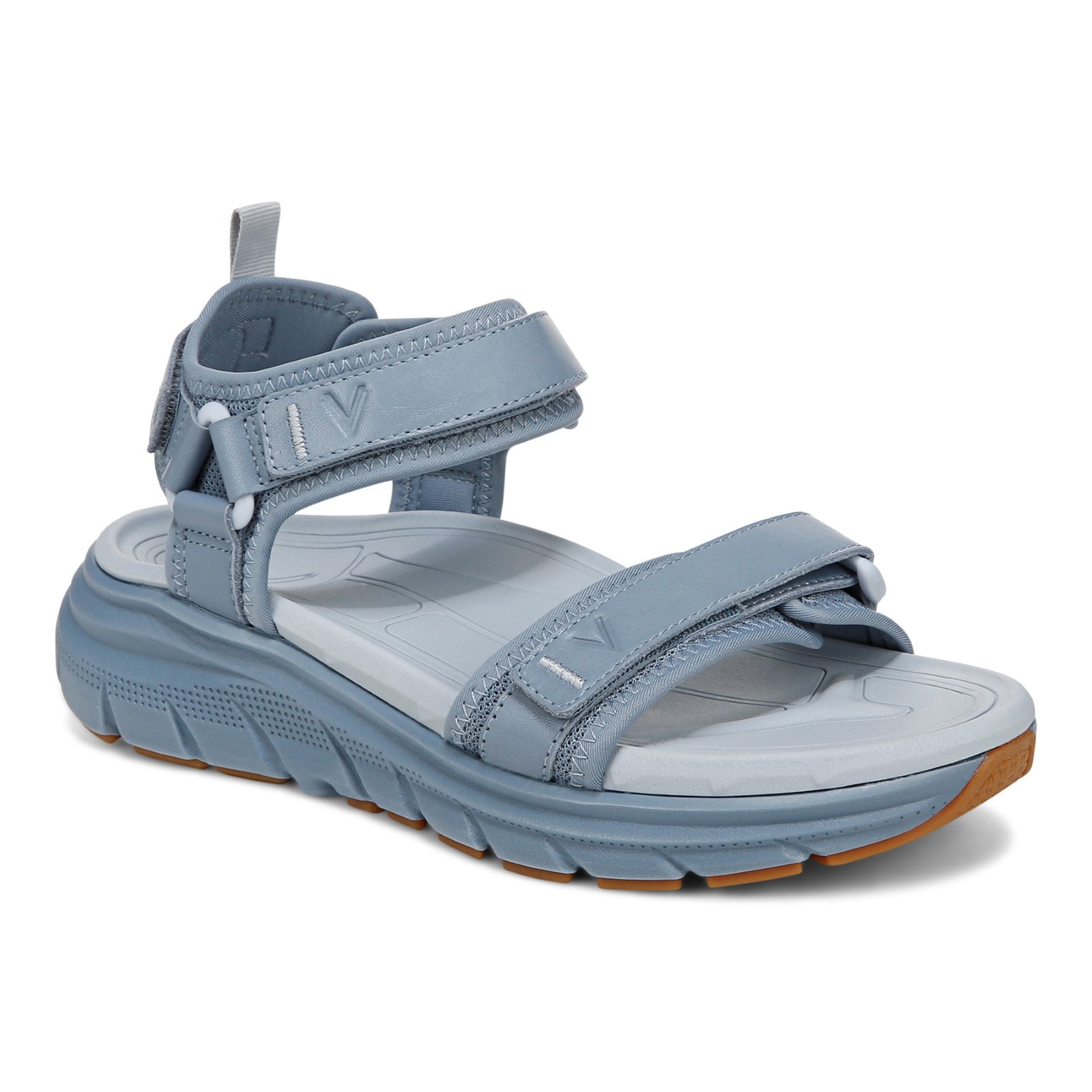 Vionic Walk Max Wanderer Womens Supportive Comfort Sneakers in Vintage Blue Haze Size 5 Wide