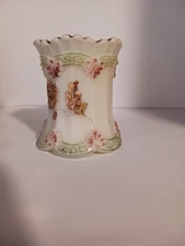 Eapg Ivory Chrysanthemum Sprig Toothpick Holder.  Northwood Glass. 1898.  EUC.