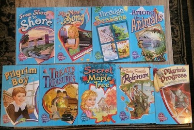 Abeka 3rd Grade Reading Readers Lot of 9 Homeschool Curriculum Books A-F, H,J,K