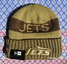 2025 NFL Salute to Service New York Jets New Era Knit Cuffed Beanie Hat