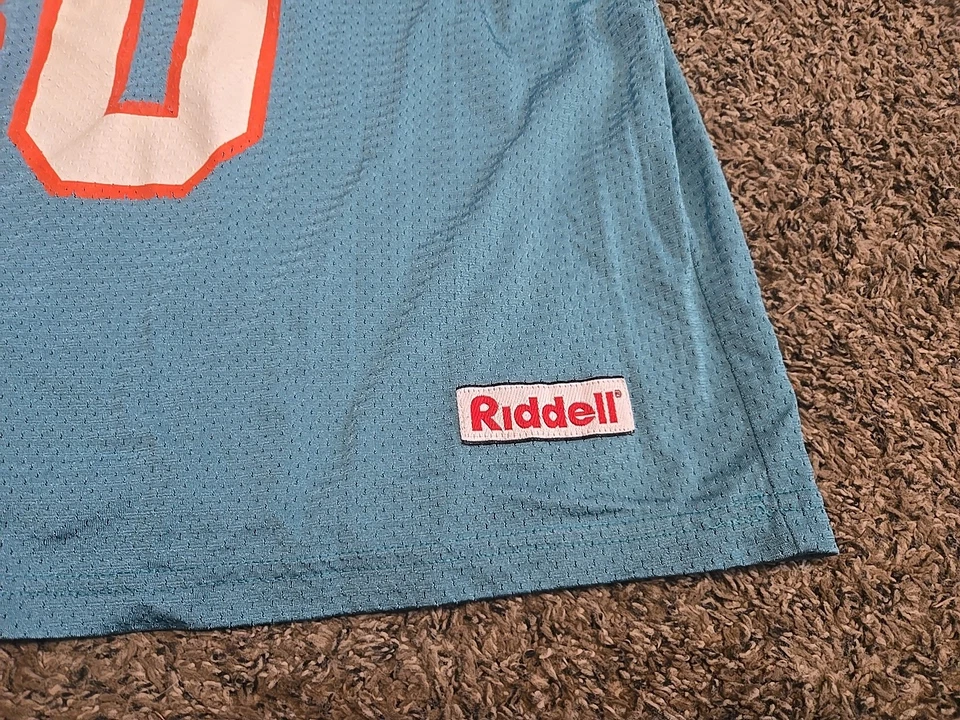 复古 Riddell 迈阿密海豚队球衣青少年 2x #30 足球运动 90 年代 — 第 2/4 张图片