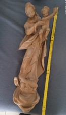 madonna mit kind holz geschnitzt 61cm