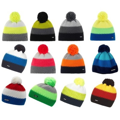 Eisbär Mütze Bommelmütze Wintermütze Herren Damen Strickmütze Star Pompon MÜ