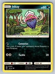 Inkay 89/147 Common Burning Shadows Pokemon