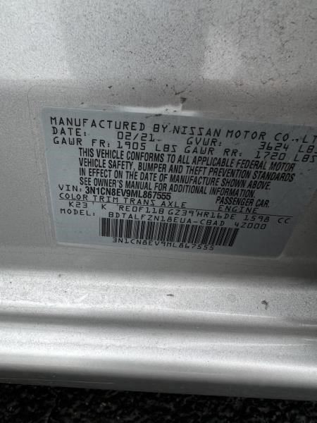 2020-2021 NISSAN VERSA ENGINE ROOM WIRE HARNESS.24012-5EE0C