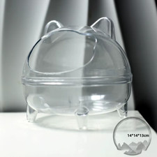 Transparent Hamster Sand Bath Mouse Box Plastic Small Bathtub Suitable for Hamst
