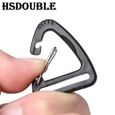 Kunststoff Dreieck Karabiner Clips Schlüsselbund Rucksack Camping Zubehör