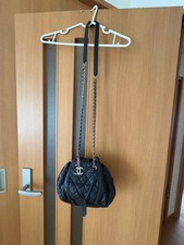 Chanel Black Quilted Chain Shoulder Bag Tote Used