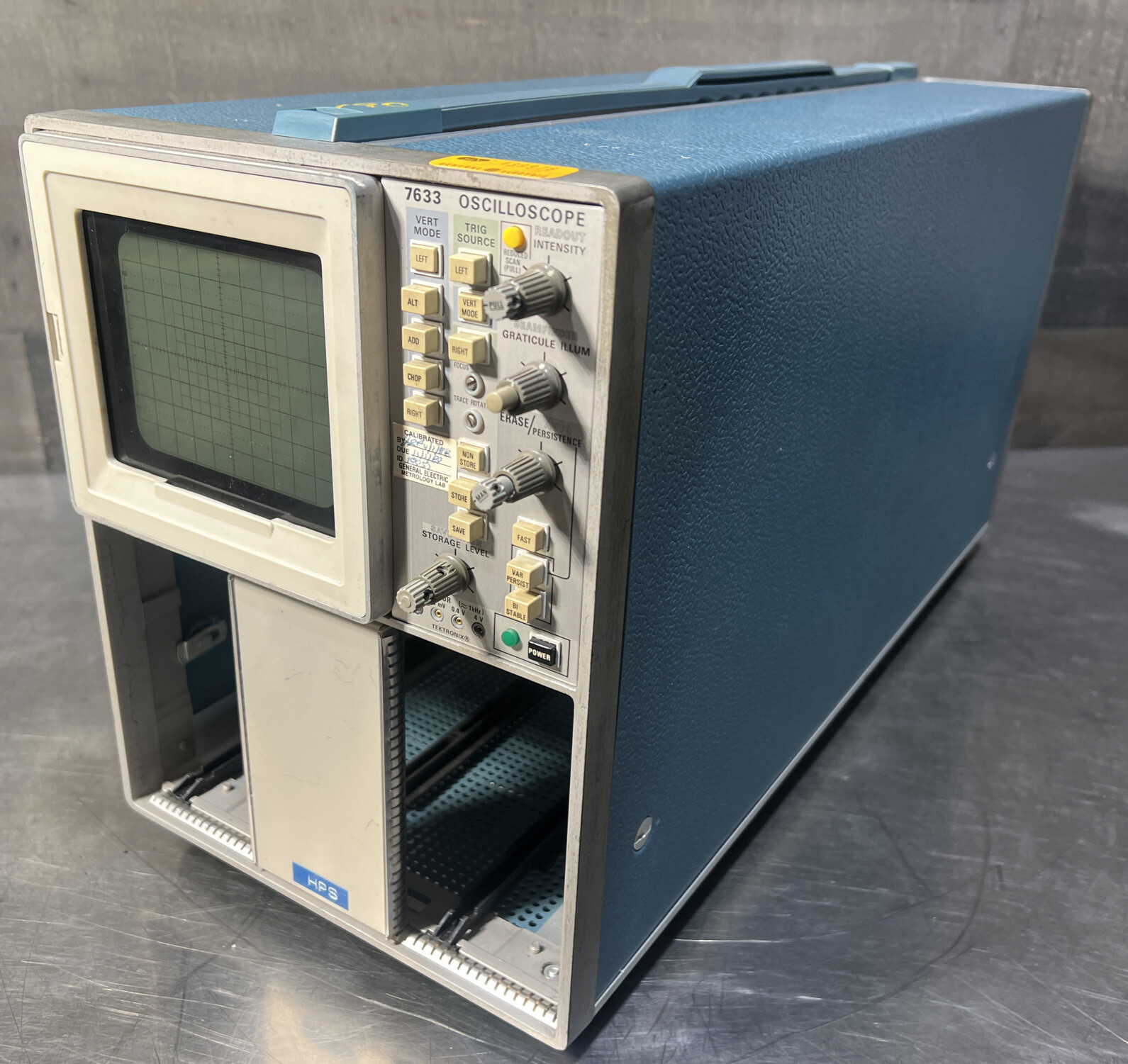 Tektronix 7633 Analog Storage Oscilloscope 100MHz Mainframe, Triple Bay ...