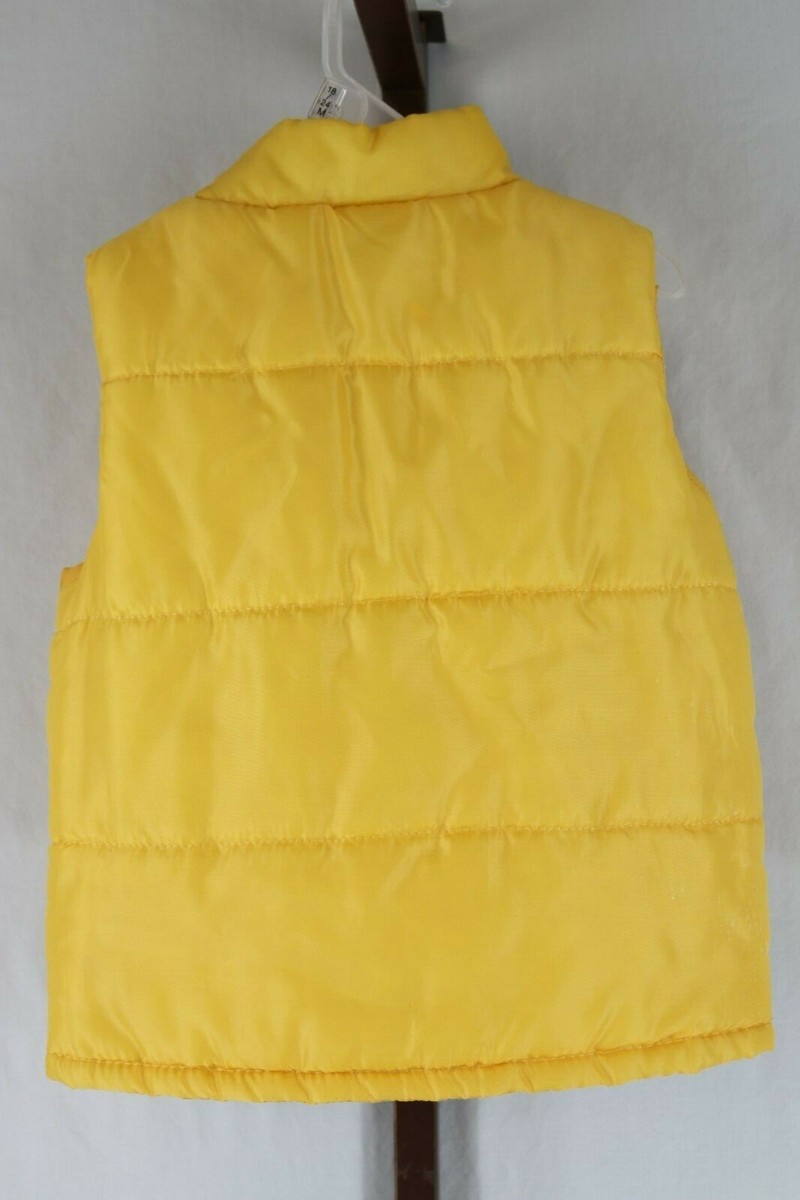 U.S. Polo Assn Baby Boys Yellow Full Zip Winter Puffer Vest