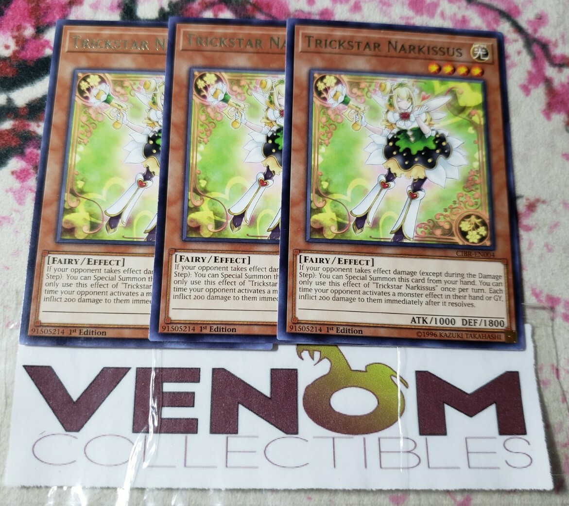 3x (M/NM) - Trickstar Narkissus - CIBR-EN004 - Rare - 1st Edition YuGiOh |  eBay