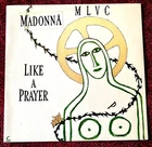 MADONNA LIKE A PRAYER EU NAME STICKER PROMO HYPE NUN BOOBS SEAN PENN LP RECORD