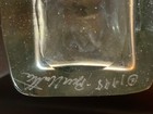 UNUSUAL  John Burchetta Signed Art Glass Colorful Swirls Hand Blown Vase 7.5 In — photo 6